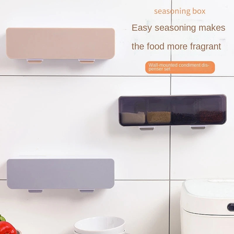 Wall-Mounted Spice Rack Organizer - Kitchen Storage Containers – Raja ...